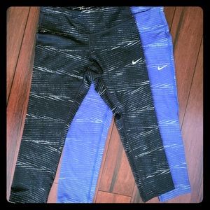 Set of 2 Nike Running Capris.